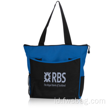 Grosir Kustom 600 Denier Polyester Canvas Tote Bag